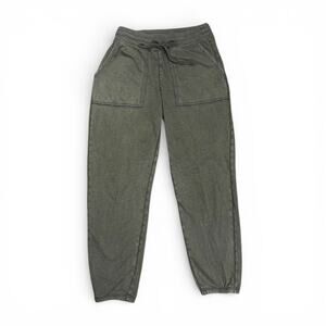 Aerie Army Green Cotton Jogger Pants - Size Small Regular